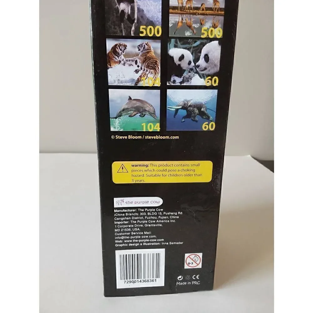 Steve Bloom 3D Lenticular Puzzle Chimpanzee 500 pc
